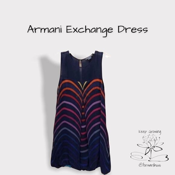 Armani Exchange Multicolored Dress Size P 0 - Picture 1 of 10